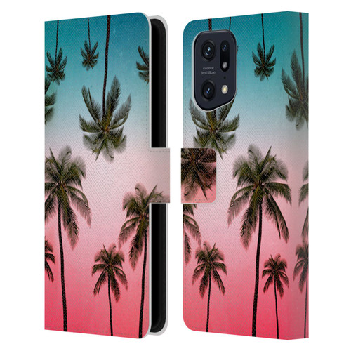 Mark Ashkenazi Banana Life Tropical Leather Book Wallet Case Cover For OPPO Find X5