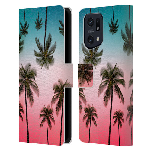 Mark Ashkenazi Banana Life Tropical Leather Book Wallet Case Cover For OPPO Find X5 Pro