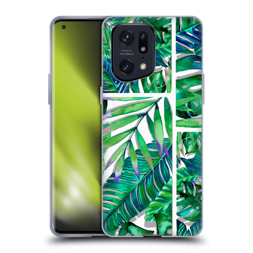 Mark Ashkenazi Banana Life Tropical Green Soft Gel Case for OPPO Find X5 Pro