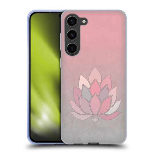 LebensArt Pastels Lotus Soft Gel Case for Samsung Galaxy S23+ 5G