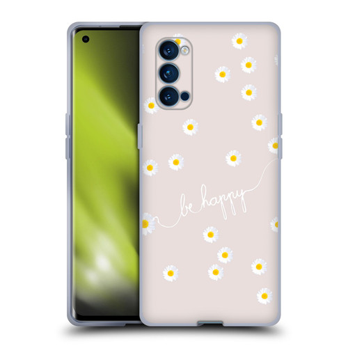 Monika Strigel Happy Daisy Nude Soft Gel Case for OPPO Reno 4 Pro 5G