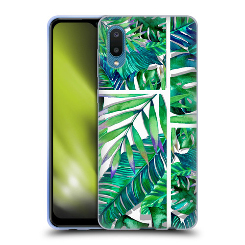 Mark Ashkenazi Banana Life Tropical Green Soft Gel Case for Samsung Galaxy A02/M02 (2021)