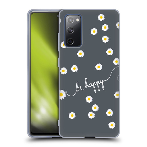 Monika Strigel Happy Daisy Grey Soft Gel Case for Samsung Galaxy S20 FE / 5G