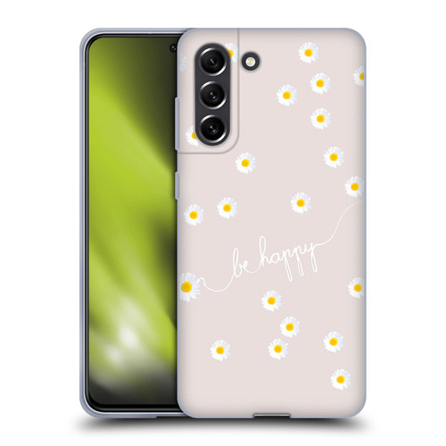 Monika Strigel Happy Daisy Nude Soft Gel Case for Samsung Galaxy S21 FE 5G