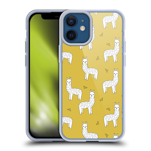 Andrea Lauren Design Animals Llama Soft Gel Case for Apple iPhone 12 Mini