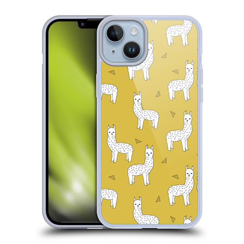 Andrea Lauren Design Animals Llama Soft Gel Case for Apple iPhone 14 Plus