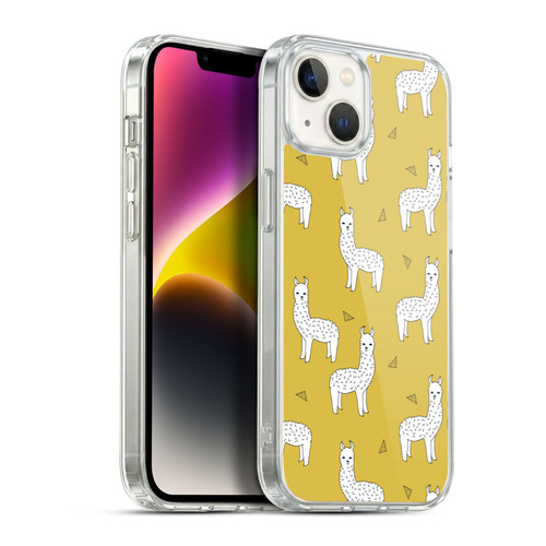 Andrea Lauren Design Animals Llama Soft Gel Case for Apple iPhone 14 Plus & MagSafe