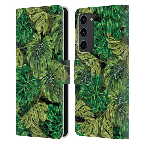 Mark Ashkenazi Banana Life Tropical Haven Leather Book Wallet Case Cover For Samsung Galaxy S23+ 5G