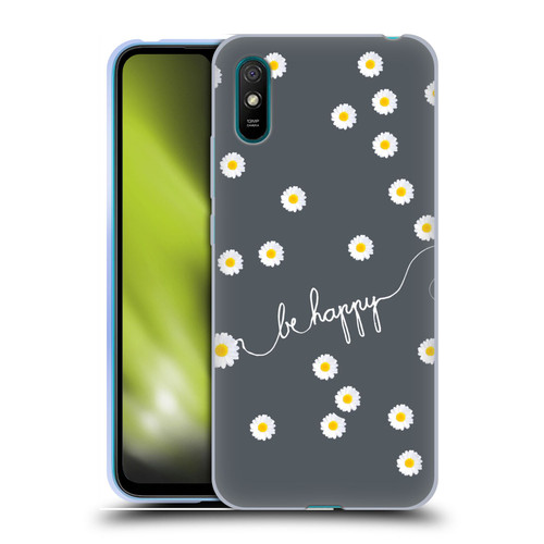 Monika Strigel Happy Daisy Grey Soft Gel Case for Xiaomi Redmi 9A / Redmi 9AT