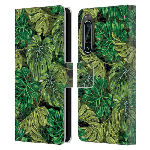 Mark Ashkenazi Banana Life Tropical Haven Leather Book Wallet Case Cover For Sony Xperia 5 IV