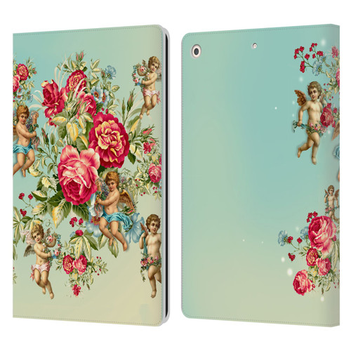 Mark Ashkenazi Florals Roses Leather Book Wallet Case Cover For Apple iPad 10.2 2019/2020/2021