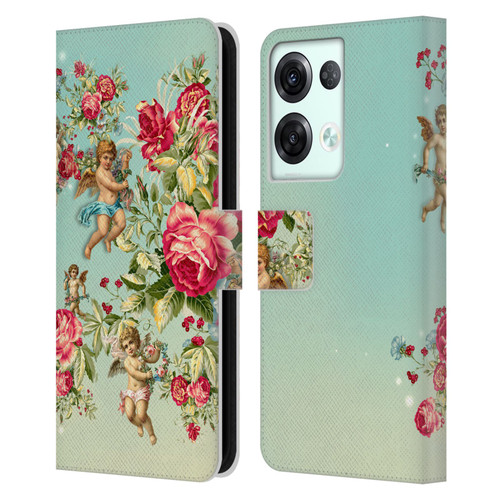 Mark Ashkenazi Florals Roses Leather Book Wallet Case Cover For OPPO Reno8 Pro