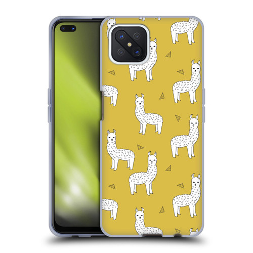 Andrea Lauren Design Animals Llama Soft Gel Case for OPPO Reno4 Z 5G