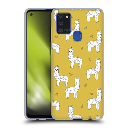 Andrea Lauren Design Animals Llama Soft Gel Case for Samsung Galaxy A21s (2020)