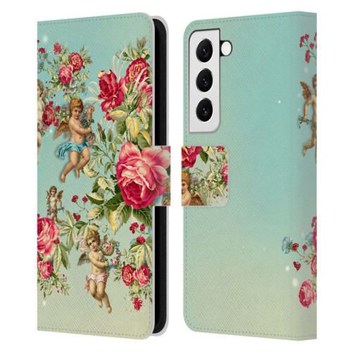 Mark Ashkenazi Florals Roses Leather Book Wallet Case Cover For Samsung Galaxy S22 5G