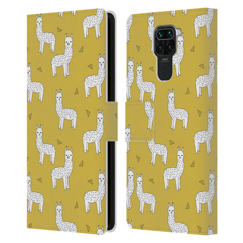 Andrea Lauren Design Animals Llama Leather Book Wallet Case Cover For Xiaomi Redmi Note 9 / Redmi 10X 4G