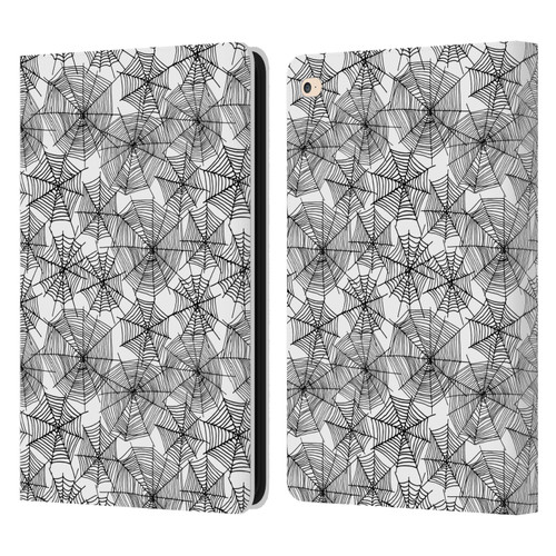 Andrea Lauren Design Assorted Spider Webs Leather Book Wallet Case Cover For Apple iPad Air 2 (2014)