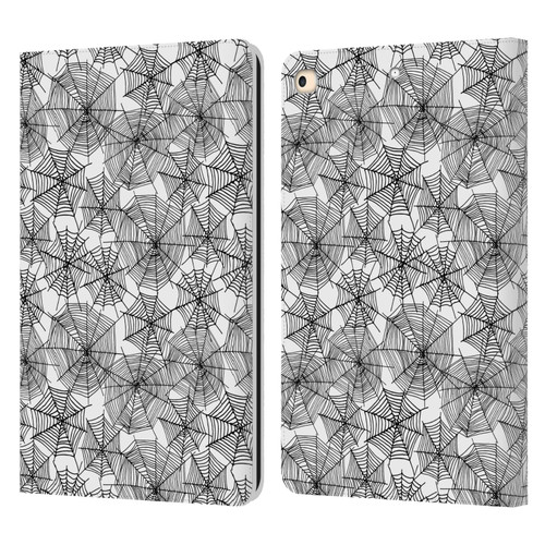 Andrea Lauren Design Assorted Spider Webs Leather Book Wallet Case Cover For Apple iPad 9.7 2017 / iPad 9.7 2018