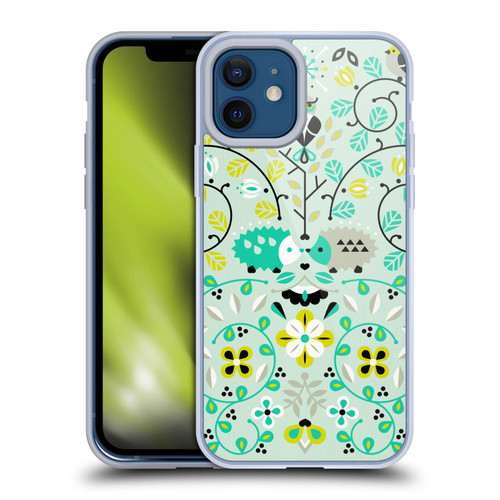 Cat Coquillette Animals Hedgehogs Symmetry Soft Gel Case for Apple iPhone 12 / iPhone 12 Pro