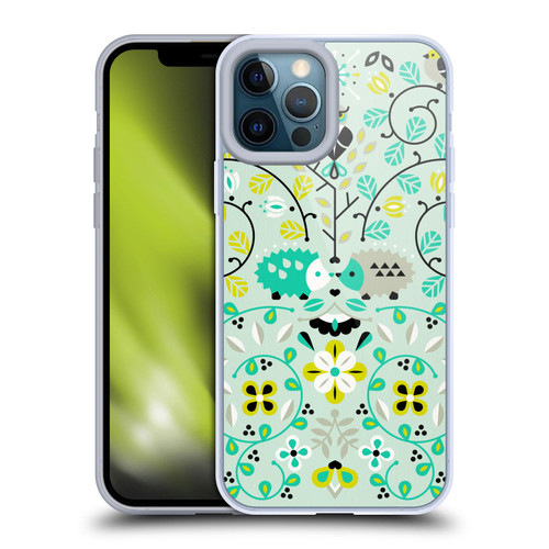 Cat Coquillette Animals Hedgehogs Symmetry Soft Gel Case for Apple iPhone 12 Pro Max