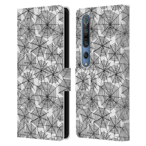 Andrea Lauren Design Assorted Spider Webs Leather Book Wallet Case Cover For Xiaomi Mi 10 5G / Mi 10 Pro 5G