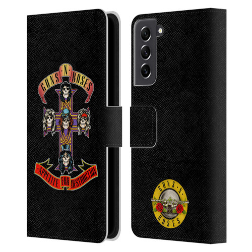 Guns N' Roses Key Art Appetite For Destruction Leather Book Wallet Case Cover For Samsung Galaxy S21 FE 5G