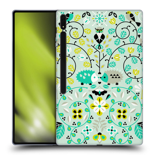 Cat Coquillette Animals Hedgehogs Symmetry Soft Gel Case for Samsung Galaxy Tab S8 Ultra