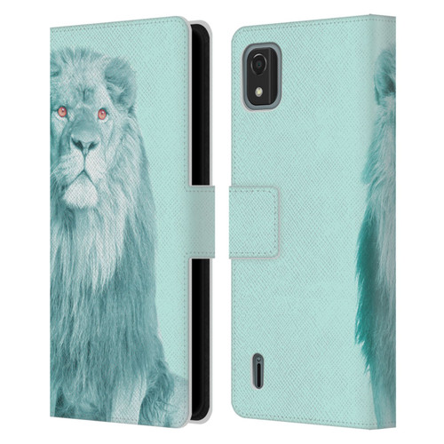 Mark Ashkenazi Pastel Potraits Lion Leather Book Wallet Case Cover For Nokia C2 2nd Edition