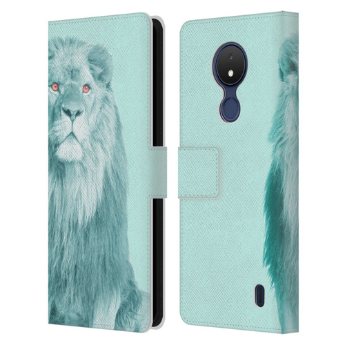 Mark Ashkenazi Pastel Potraits Lion Leather Book Wallet Case Cover For Nokia C21