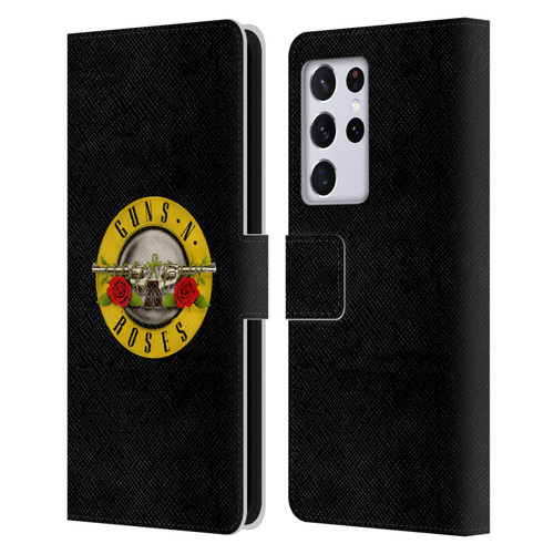 Guns N' Roses Key Art Bullet Logo Leather Book Wallet Case Cover For Samsung Galaxy S21 Ultra 5G