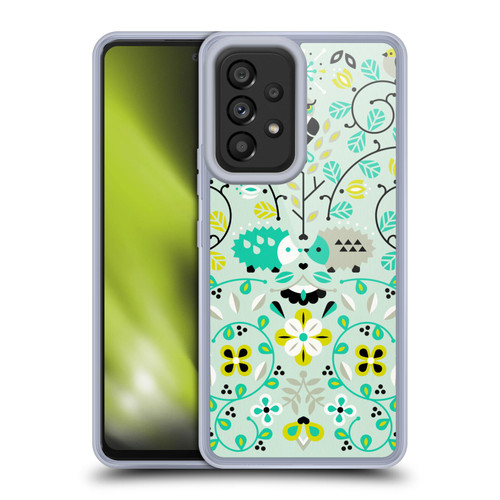 Cat Coquillette Animals Hedgehogs Symmetry Soft Gel Case for Samsung Galaxy A53 5G (2022)