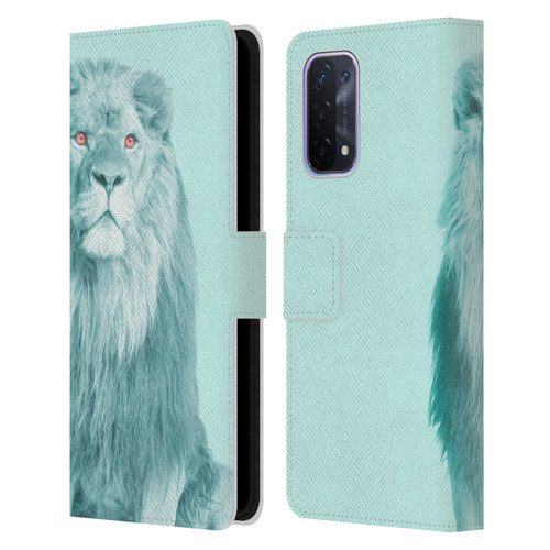 Mark Ashkenazi Pastel Potraits Lion Leather Book Wallet Case Cover For OPPO A54 5G