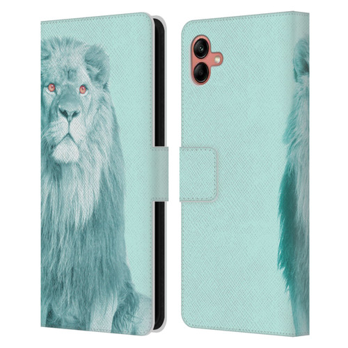 Mark Ashkenazi Pastel Potraits Lion Leather Book Wallet Case Cover For Samsung Galaxy A04 (2022)