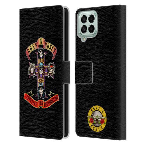 Guns N' Roses Key Art Appetite For Destruction Leather Book Wallet Case Cover For Samsung Galaxy M33 (2022)