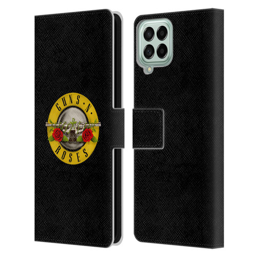 Guns N' Roses Key Art Bullet Logo Leather Book Wallet Case Cover For Samsung Galaxy M33 (2022)