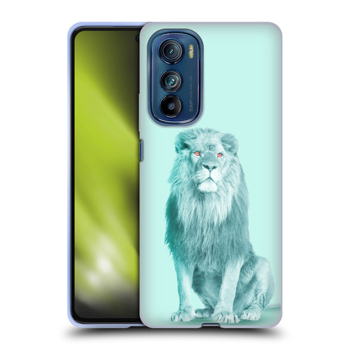 Mark Ashkenazi Pastel Potraits Lion Soft Gel Case for Motorola Edge 30