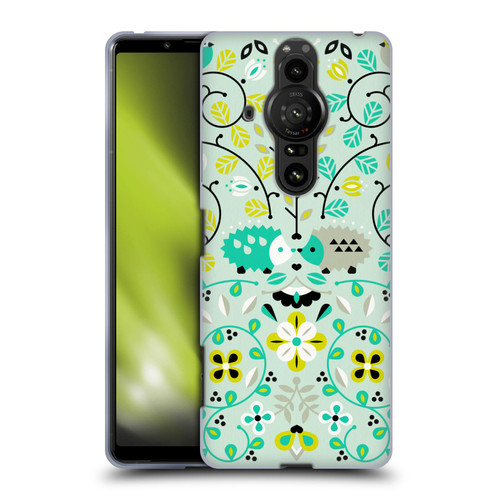 Cat Coquillette Animals Hedgehogs Symmetry Soft Gel Case for Sony Xperia Pro-I