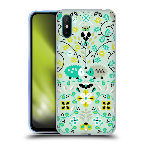 Cat Coquillette Animals Hedgehogs Symmetry Soft Gel Case for Xiaomi Redmi 9A / Redmi 9AT