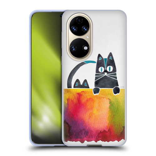 Cat Coquillette Animals 2 Cats Soft Gel Case for Huawei P50