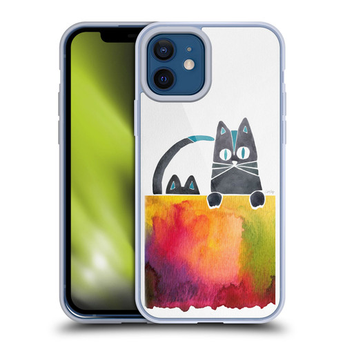 Cat Coquillette Animals 2 Cats Soft Gel Case for Apple iPhone 12 / iPhone 12 Pro