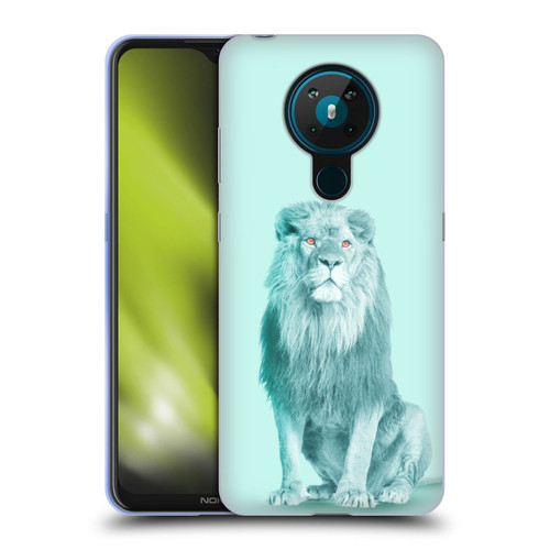 Mark Ashkenazi Pastel Potraits Lion Soft Gel Case for Nokia 5.3