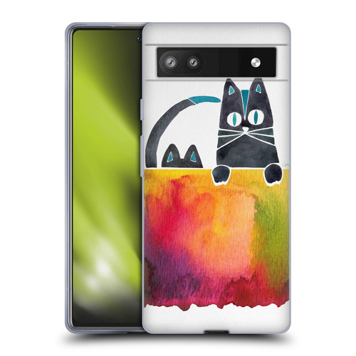Cat Coquillette Animals 2 Cats Soft Gel Case for Google Pixel 6a