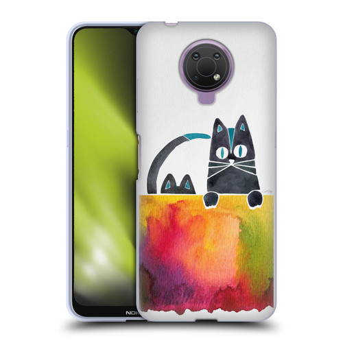 Cat Coquillette Animals 2 Cats Soft Gel Case for Nokia G10