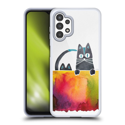 Cat Coquillette Animals 2 Cats Soft Gel Case for Samsung Galaxy A13 (2022)