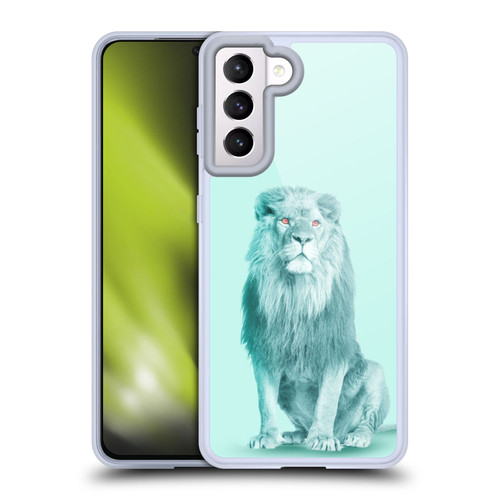 Mark Ashkenazi Pastel Potraits Lion Soft Gel Case for Samsung Galaxy S21 5G