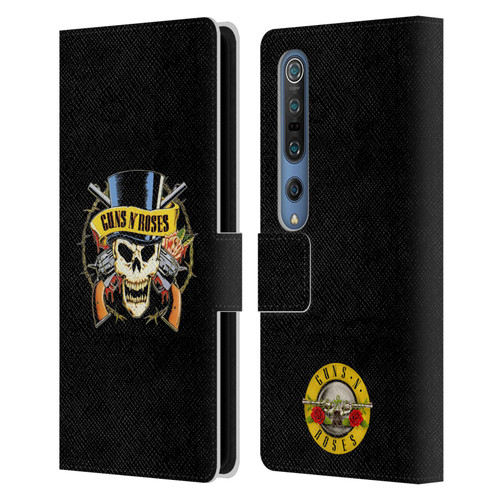 Guns N' Roses Key Art Top Hat Skull Leather Book Wallet Case Cover For Xiaomi Mi 10 5G / Mi 10 Pro 5G