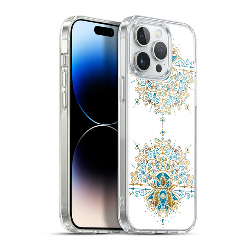 Cat Coquillette Patterns 6 Lotus Bloom Mandala 2 Soft Gel Case for Apple iPhone 13 Pro Max & MagSafe