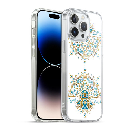 Cat Coquillette Patterns 6 Lotus Bloom Mandala 2 Soft Gel Case for Apple iPhone 14 Pro Max & MagSafe