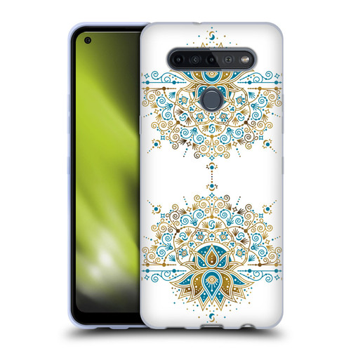 Cat Coquillette Patterns 6 Lotus Bloom Mandala 2 Soft Gel Case for LG K51S