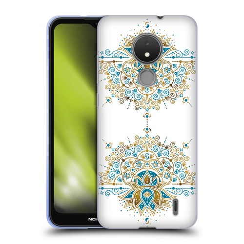 Cat Coquillette Patterns 6 Lotus Bloom Mandala 2 Soft Gel Case for Nokia C21